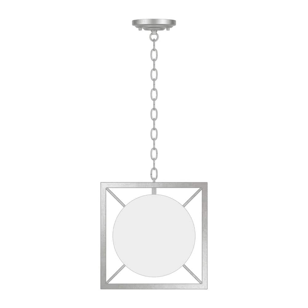 Living District - Mirin 1 Light Pendant - Vintage Silver And White Shade price history on PriceWatchPro