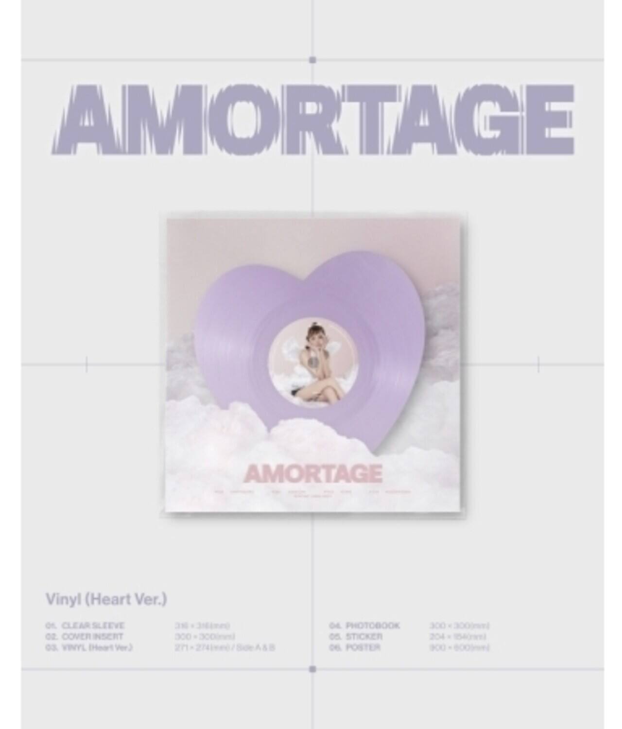Jisoo - Amortage - Heart Version - incl. Photobook, Sticker + Poster   - VINYL LP
