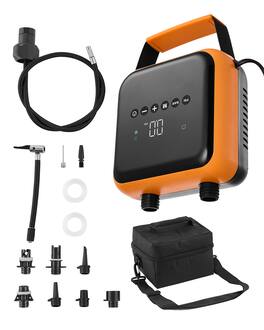 VEVOR - Paddle Board Pump, 40PSI High Pressure, Dual Stage Inflation & Deflation SUP Air Pump - Orange + Black