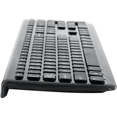 Angle View: Verbatim - 96983 TKL Wireless Optical Slim Keyboard and Mouse - Piano black