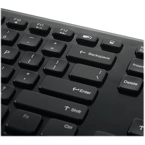 Alt View 11. Verbatim - 96983 TKL Wireless Optical Slim Keyboard and Mouse - Piano black.