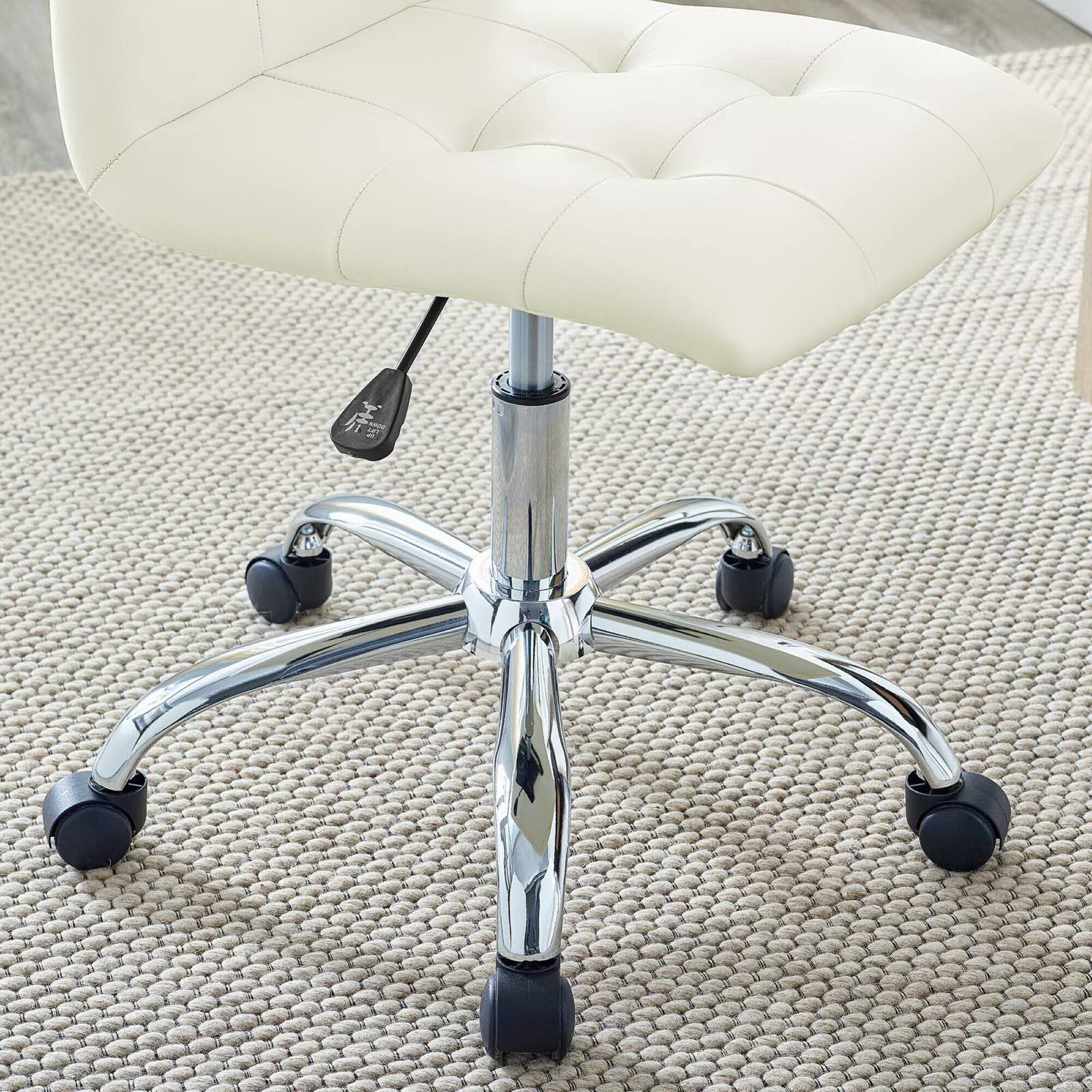 Alt View 5. Modway - Prim Armless Mid Back Office Chair by Modway - White.