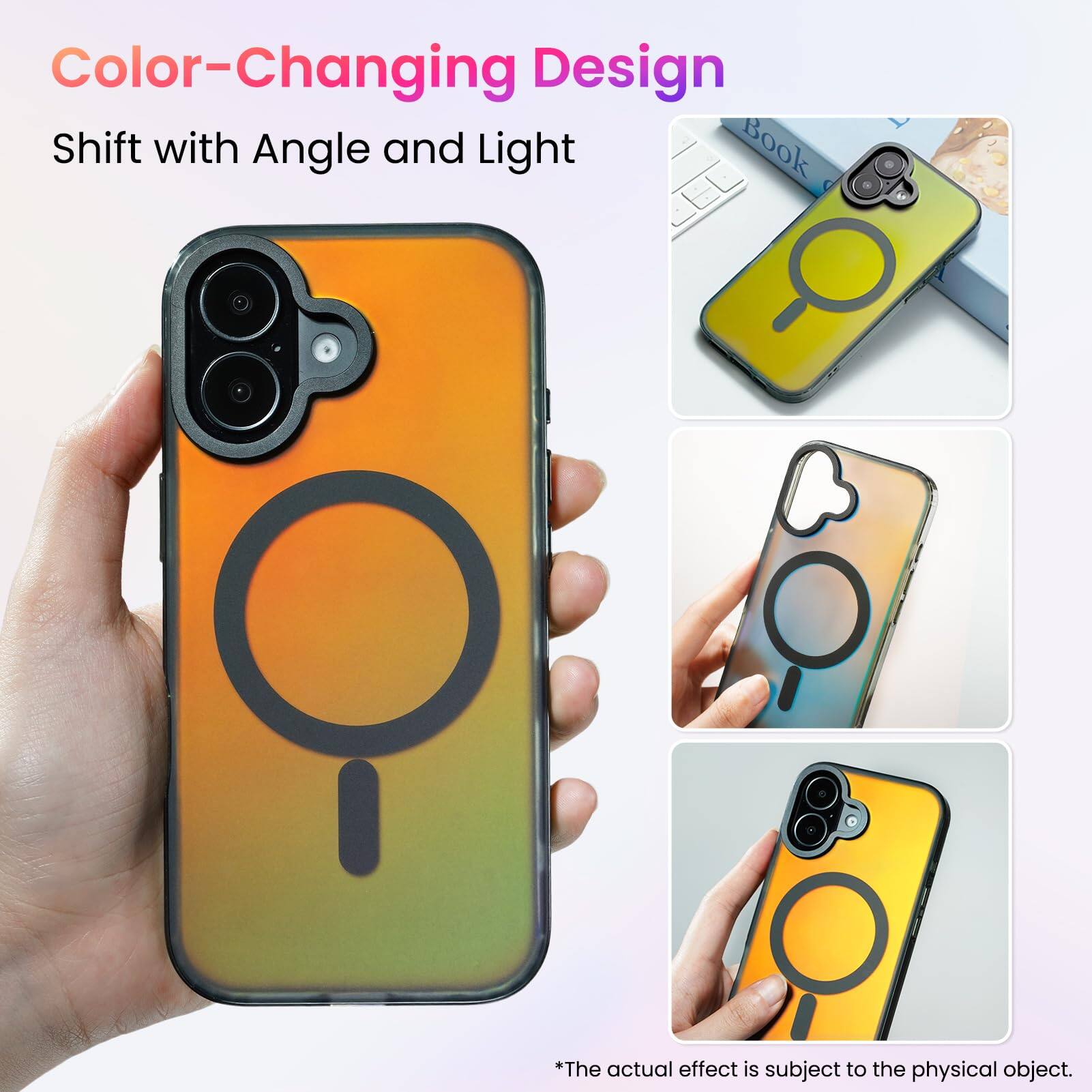 Color-Changing Design  
Shift with Angle and Light  

*The actual effect is subject to the physical object.