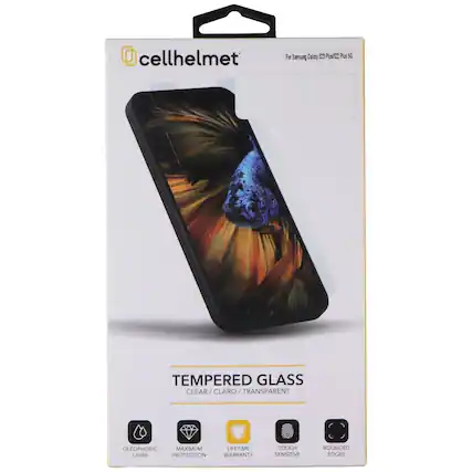 cellhelmet For Samsung Galaxy S22 Plus 5G
TEMPERED GLASS CLEAR / CLARO TRANSPARENT
OLEOPHOBIC MAXIMUM LIFETIME LAYER PROTECTION WARRANTY TOUCH SENSITIVE ROUNDED EDGES