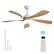 Front. Sofucor - 52 inch Low Profile Ceiling Fans with Lights and Remote Control Outdoor Indoor Ceiling Fan - White.