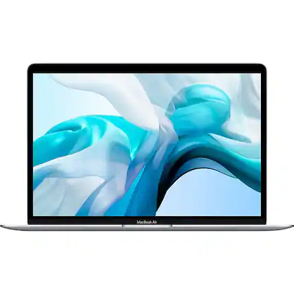 Front. Apple - MacBook Air 13.3" Certified Refurbished 2560x1600 - Touch ID - Intel Core i5 with 8GB Memory - 128GB SSD - Silver.