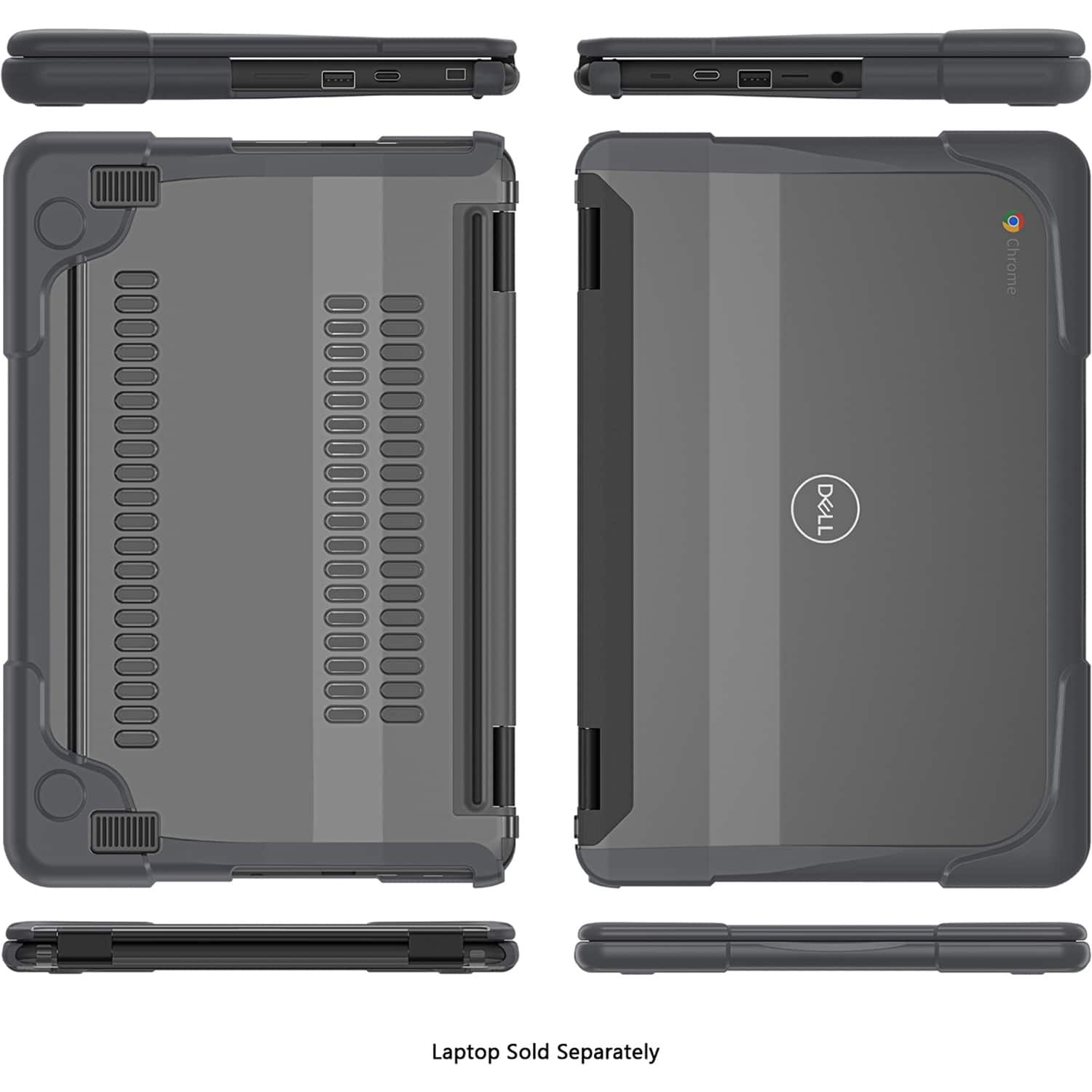 The text on the image reads "Chrome DELL Laptop Sold Separately."