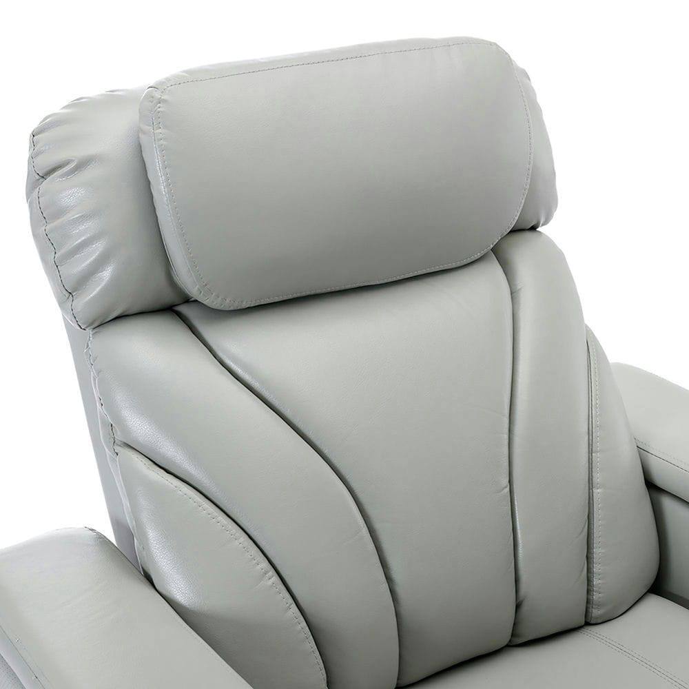 Angle. Kadyn - Power Motion Electric Recliner with USB Port, Hidden Arm Storage, Cup Holder & Bluetooth Speaker - Gray.