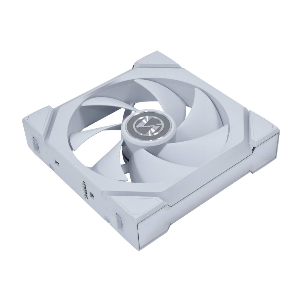 Back. Lian Li - UNI FAN SL Flex 120mm Normal Blade ARGB Fan, Single Pack, Daisy-Chain Design, Controller Not Included, White (12SL1F1W) - White.