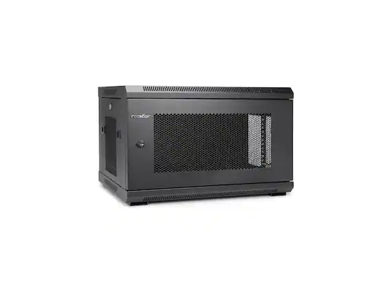 Front. Rocstor - Rocstor SolidRack Wall Mount Rack Enclosure - Black.