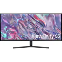 Samsung ViewFinity 34" S5 (S50GC) UWQHD 100Hz AMD FreeSync HDR10 Monitor (HDMI, DisplayPort) - Black - Front_Zoom