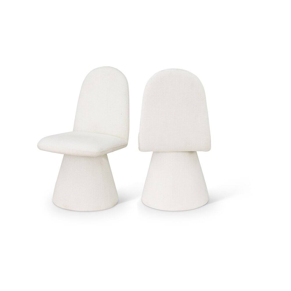 Front. Meridian Furniture - Renuar Cream Dining Chair, Set of 2 - Beige.