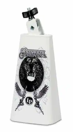 Latin Percussion - LP205-SNL Timbale Cowbell, Santana Lionhead Artwork, Mountable Steel Design, Chrome Hardware