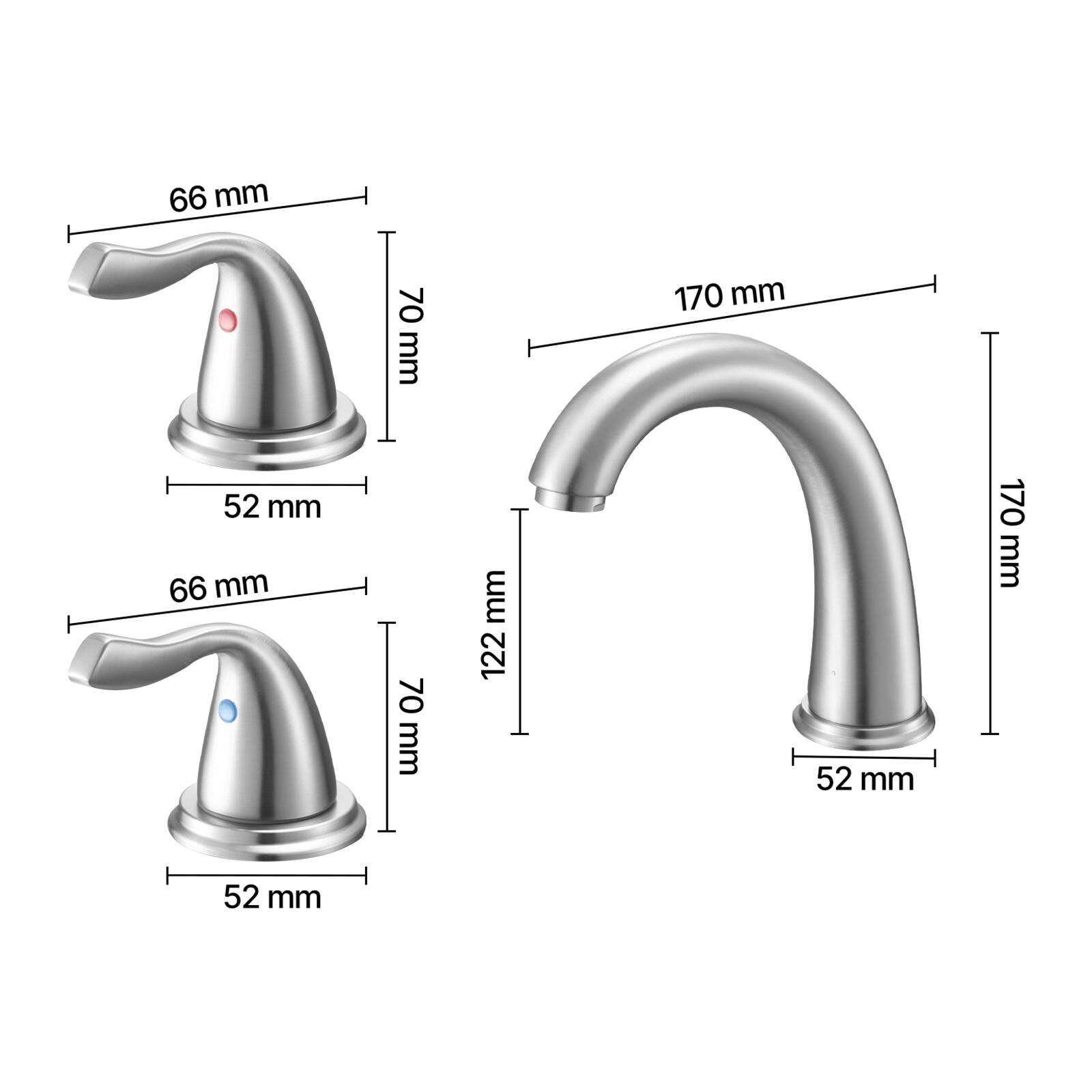 66 mm  
70 mm  
52 mm  
170 mm  
122 mm  
52 mm