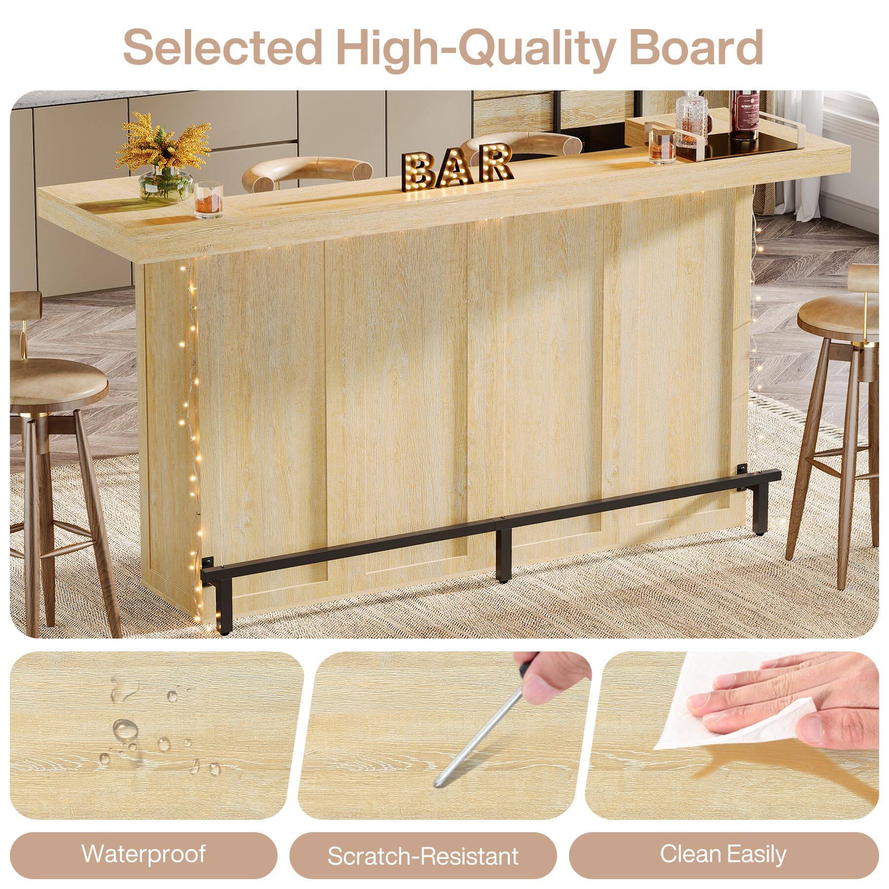 Selected High-Quality Board

BAR

Waterproof
Scratch-Resistant
Clean Easily
