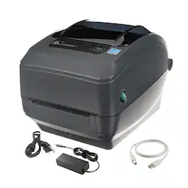 Zebra - Refurbished Excellent - GK420T Thermal Transfer Desktop Printer - 203dpi (Certified Refurbished) - Black