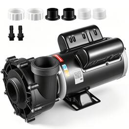 VEVOR - SPA Pump 3HP Hot Tub Pump 2 Speed 48 Frame with 1.5" & 2" Port, 230V, 190 GPM High Speed & 90 GPM Low Speed - Black