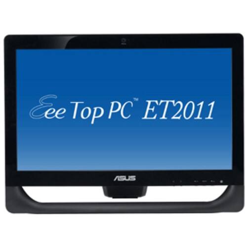 Front Standard. Asus - 20" Touchscreen EeeTop All-in-One Computer - 4 GB Memory - 320 GB Hard Drive - Black.