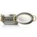 Alt View 1. Martha Stewart - Martha Stewart 6 Piece Mini Vintage Oval Au Gratin Pan Set with Brass Handle - Silver and Gold.