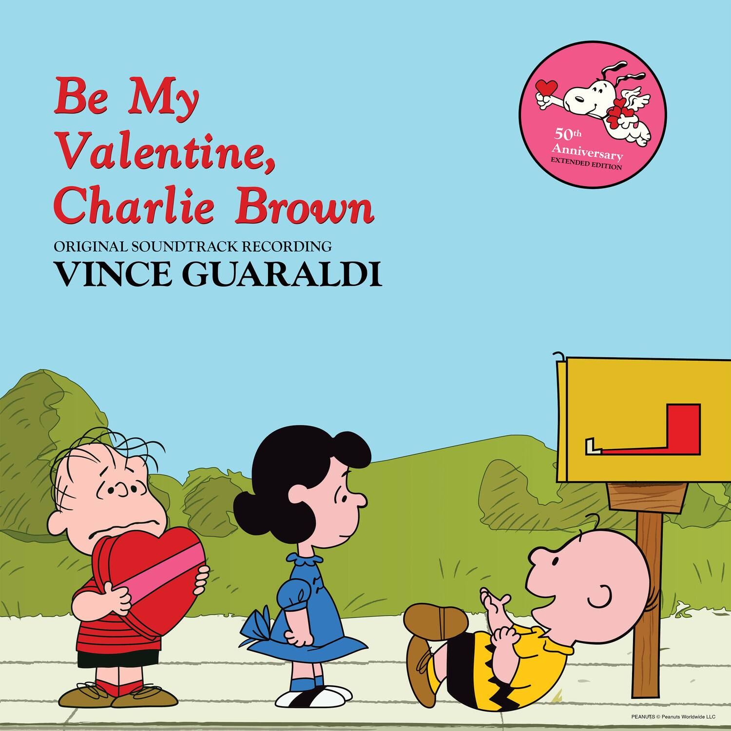 Be My Valentine, Charlie Brown  
ORIGINAL SOUNDTRACK RECORDING  
VINCE GUARALDI  

50th Anniversary EXTENDED EDITION  

PEANUTS © Peanuts Worldwide LLC