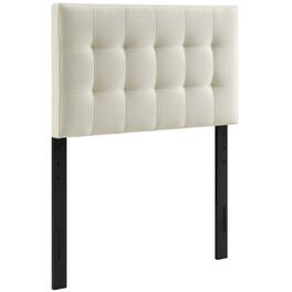 Lily Upholstered Fabric Twin Headboard by Modway - White