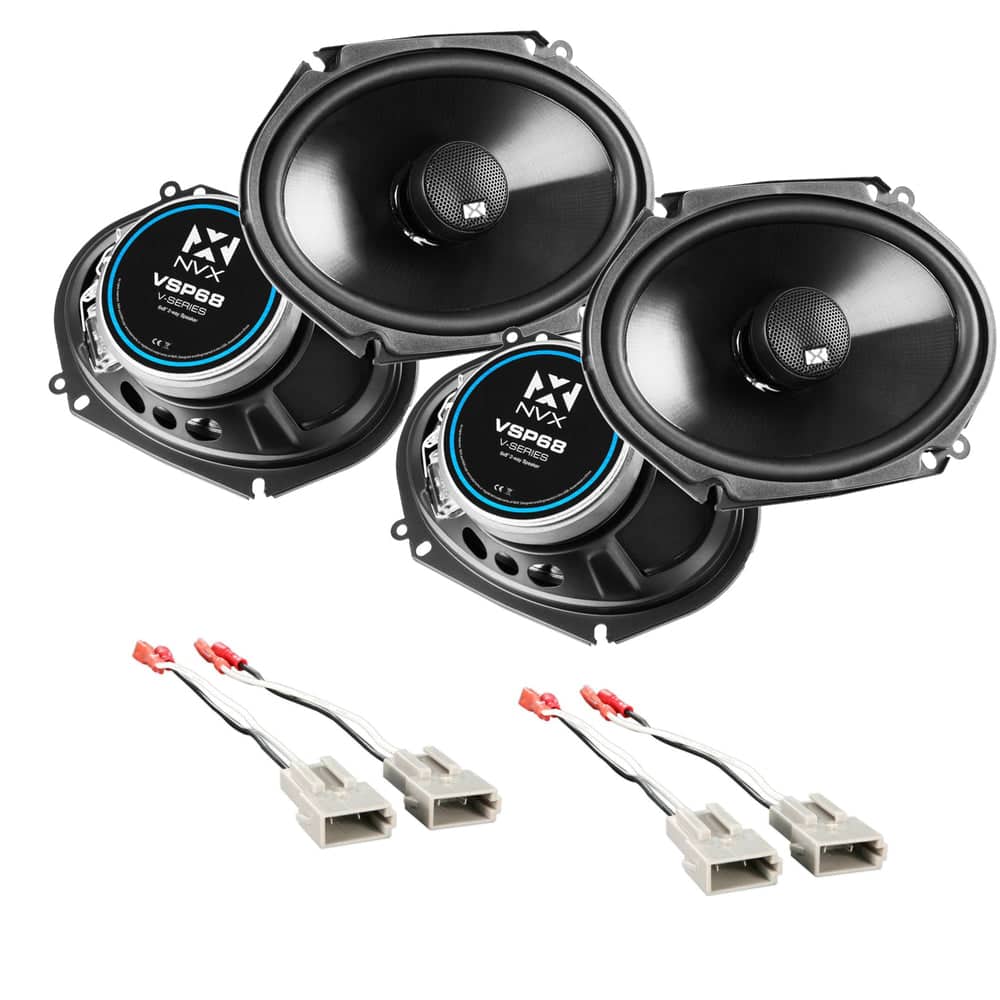 NVX - 1997-1998 Ford F-150 - 6x8" V-Series Complete Speaker Upgrade Kit - Black