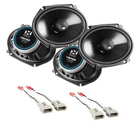 NVX - 1997-1998 Ford F-150 - 6x8" V-Series Complete Speaker Upgrade Kit - Black