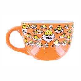 Silver Buffalo - Sanrio Gudetama x Nissin Top Ramen Ceramic Soup Mug | Holds 20 Ounces - Orange