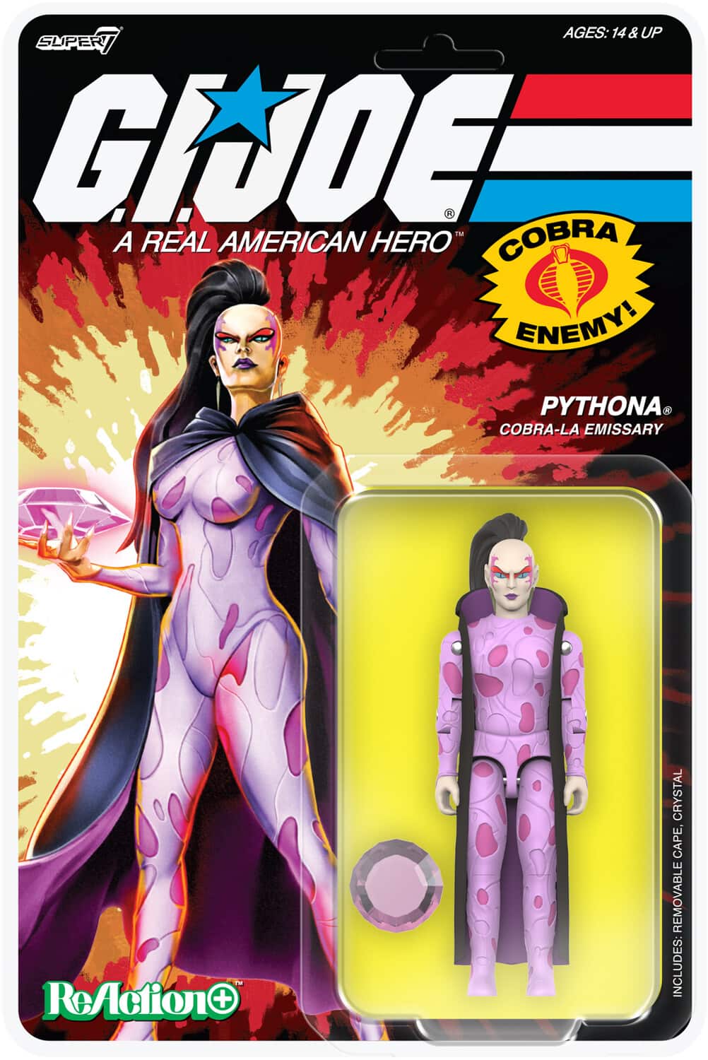 Super7 - G.I. Joe - ReAction+ Wv5 - Pythona Movie - COLLECTIBLES - Multicolor