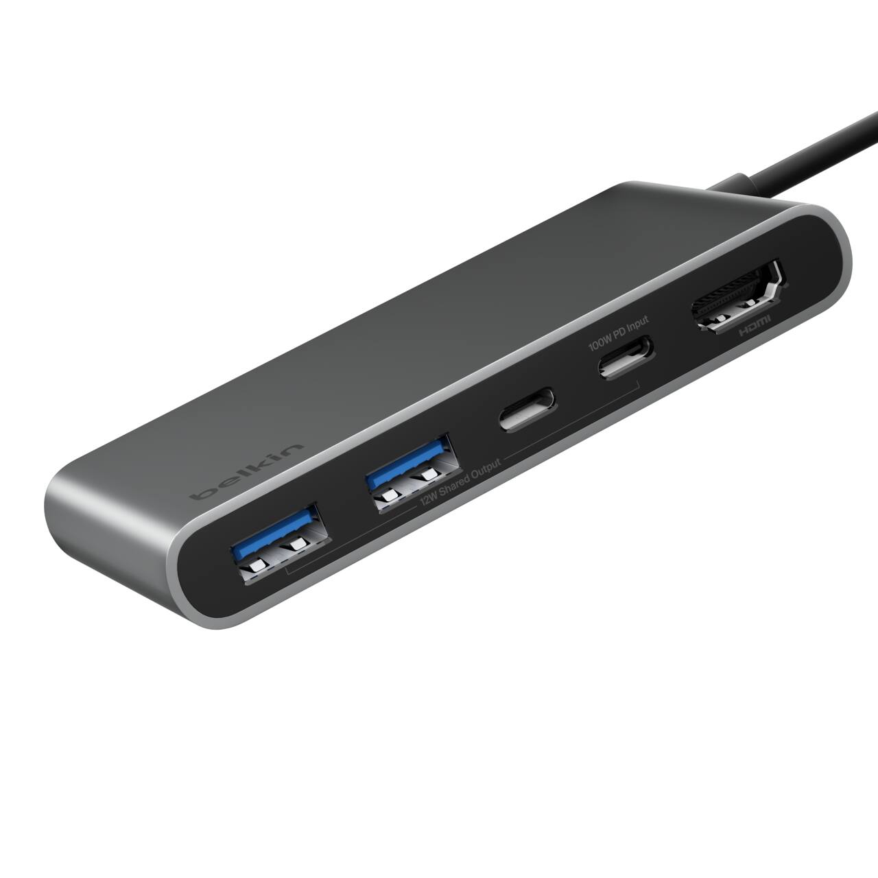 Input: PD 100W  
TRE  
HDMI  
Output: Shared 12W