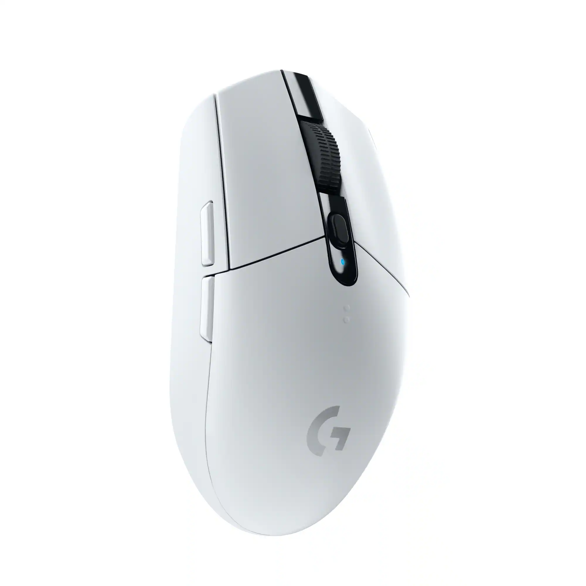 Front. Logitech - G305 LIGHTSPEED Wireless Optical 6 Programmable Button Gaming Mouse with 12,000 DPI HERO Sensor - White.