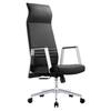 Front. LeisureMod - Adorit Office Chair Ergonomic Mid-Back Mesh Computer Chair with Swivel & Tilt Comfortable Desk Chair - Black.