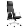 LeisureMod - Adorit Office Chair Ergonomic Mid-Back Mesh Computer Chair with Swivel & Tilt Comfortable Desk Chair - Black