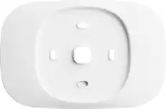 Front. ecobee - ecobee Trim Plate - Made for ecobee Smart Thermostat Essential - Programmable Wi-Fi Thermostat Accessory. - White.