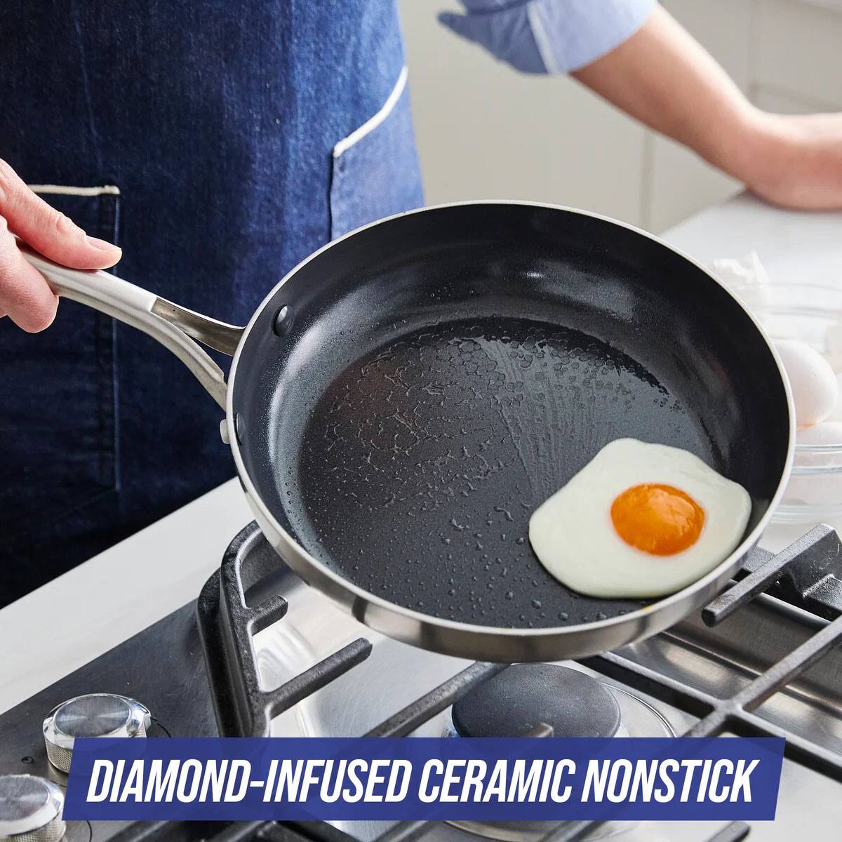 DIAMOND-INFUSED CERAMIC NONSTICK