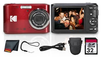 Bundle Kodak PIXPRO FZ45 Digital Camera (Red) (FZ45RD) + 32GB Card Bundle Kodak PIXPRO FZ45 Digital Camera (Red) (FZ45RD) + 32GB Card