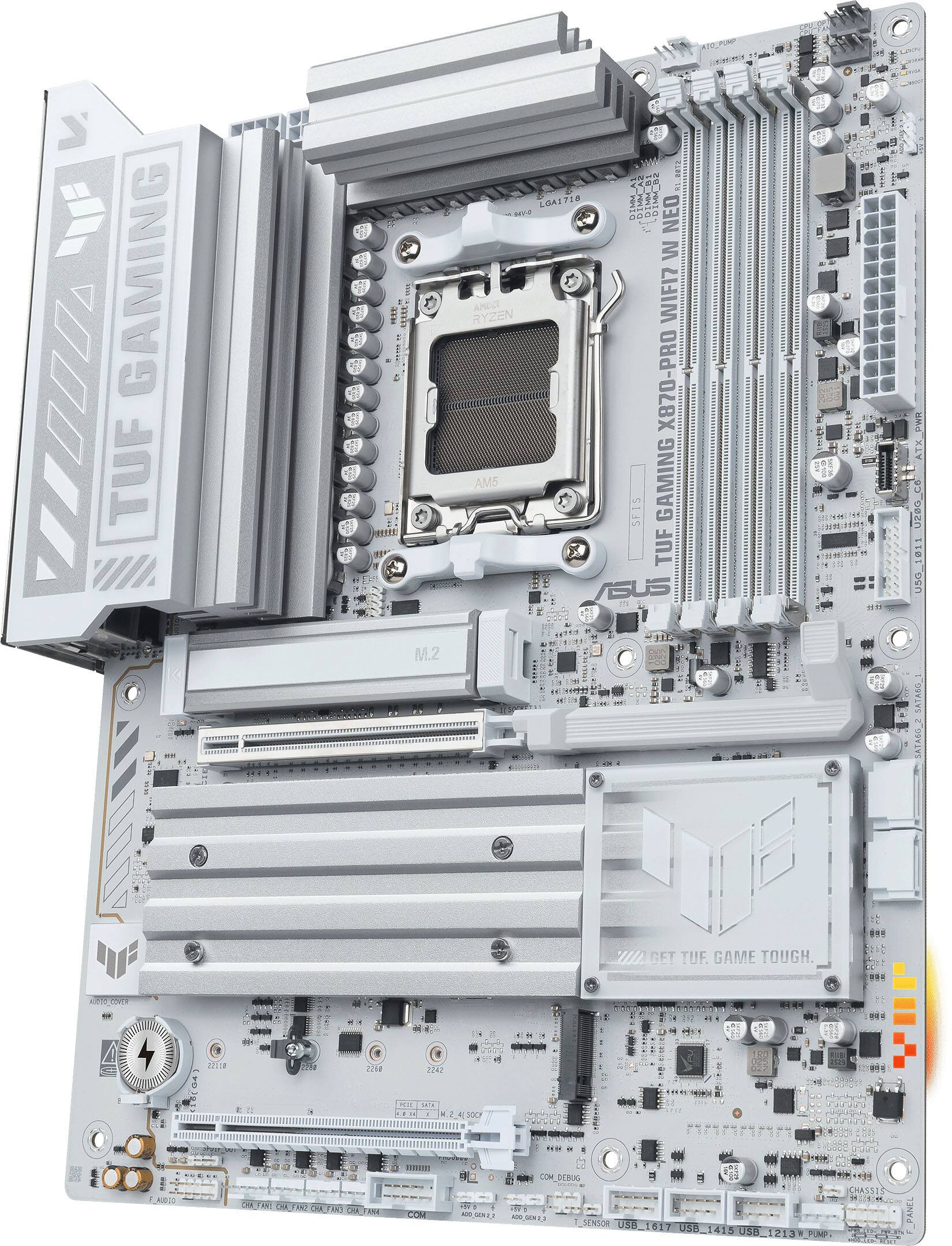 J GAMING OOO TUF 0 3 C S I I 1 S i . 3 2   l ... - M.2 LaarTIA T RYZEN AMS  E EFFF  NEO W WIFI7 PRO X870 GAMING TUF I a O 1 : UEPO_CE 1181 n SAras. I u CET TUF. GAME TOUGH N  -   ..  i T - 4 / SET D1
