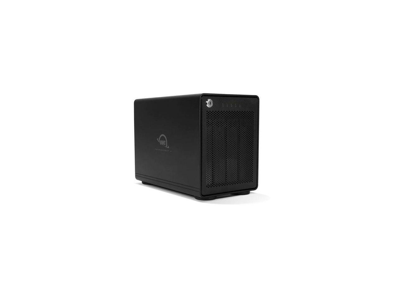 Alt View 4. OWC - OWC ThunderBay 4 - 4-Bay RAID-5 Enclosure with Cable (No HDDs) - Black.