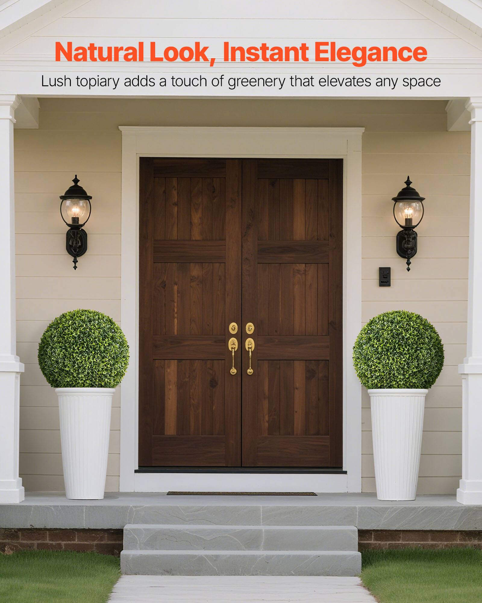 Natural Look, Instant Elegance

Lush topiary adds a touch of greenery that elevates any space
