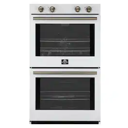 Forno Appliances - Vomero 30" Electric Convection Double Wall Oven - White
