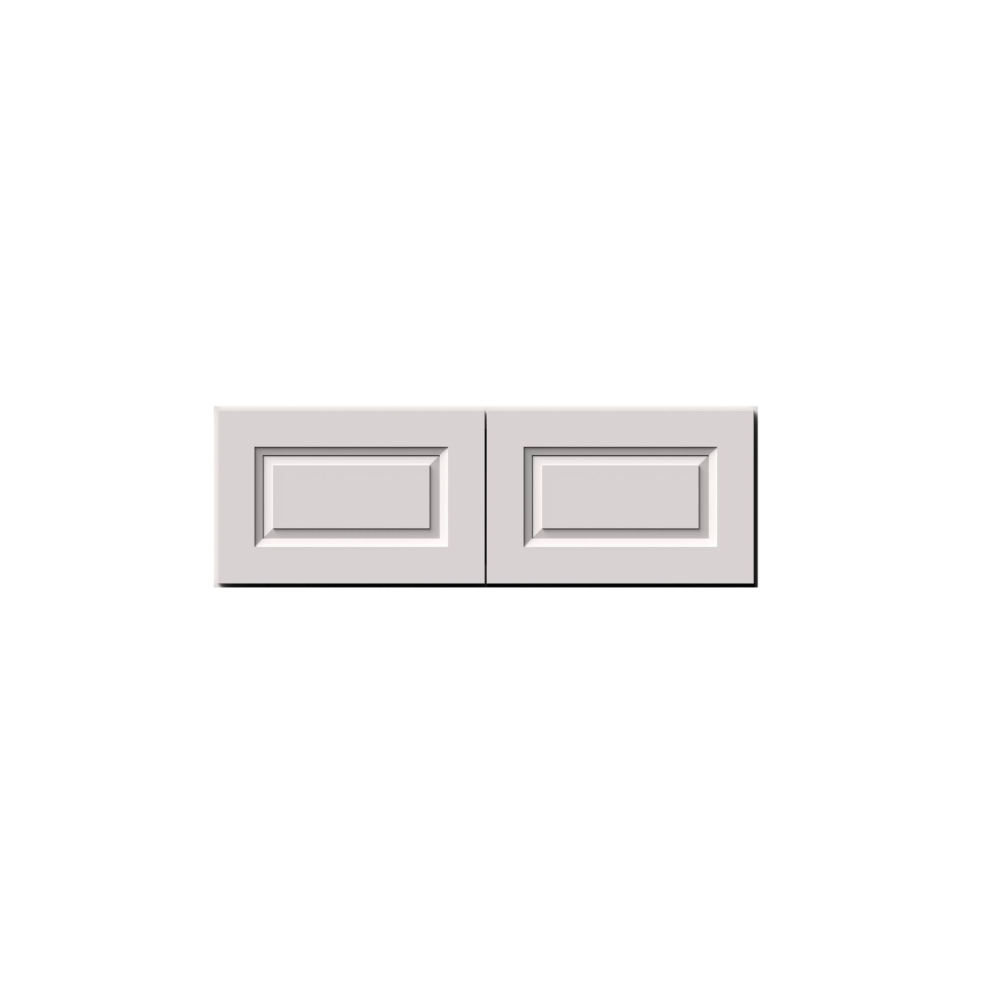 Alt View 1. Boyel Living - 36-in W x 12-in H x 27-in D Shaker Deep Kitchen Wall Cabinet with Soft-Close Doors - Glacier White.