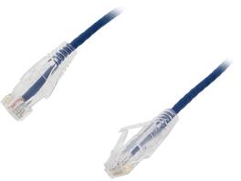 Nippon Labs - 28 AWG Cat6 Snagless Ethernet Cable, 550MHz UTP RJ45, 2ft Blue