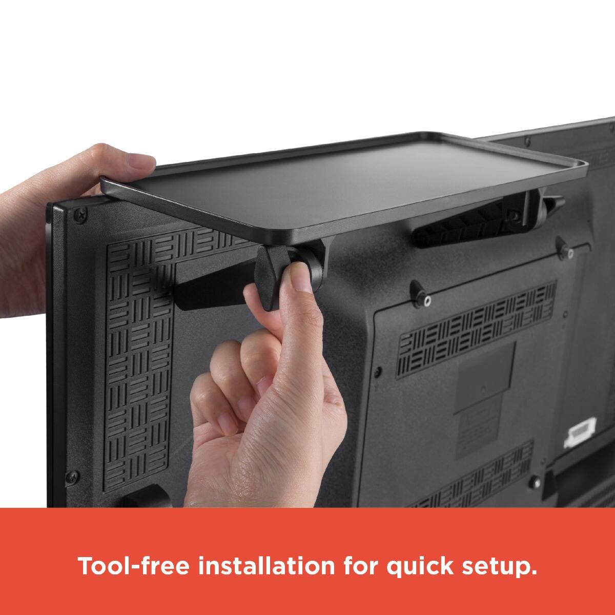 Tool-free installation for quick setup.