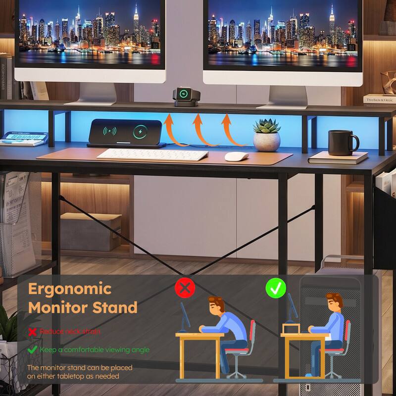 XS TootA . NSK Ergonomic Monitor Stand

- Reduce neck strain
- Keep a comfortable viewing angle
- The monitor stand can be placed on either tabletop as needed