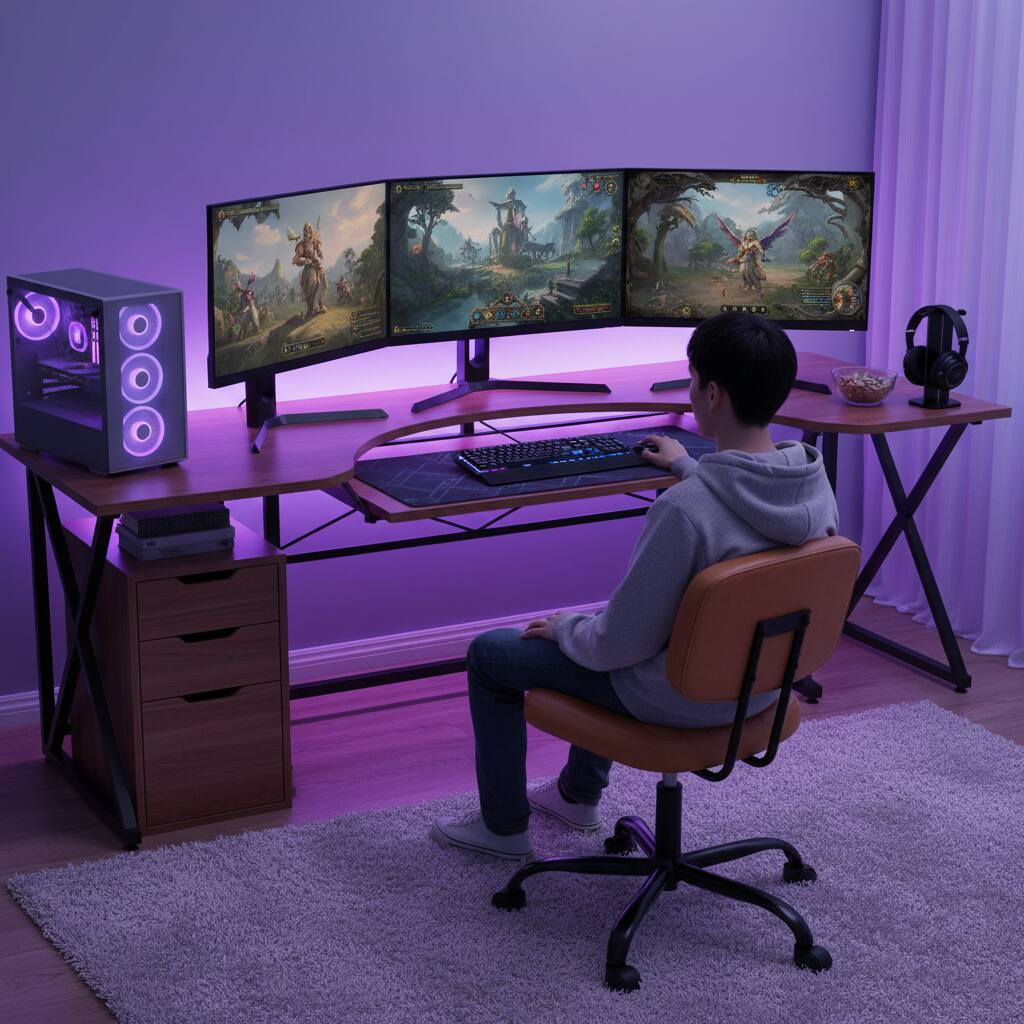 Alt View 5. AOITUN - Small Office Desk Chair with Wheels, Armless Compact Seat - Brown.