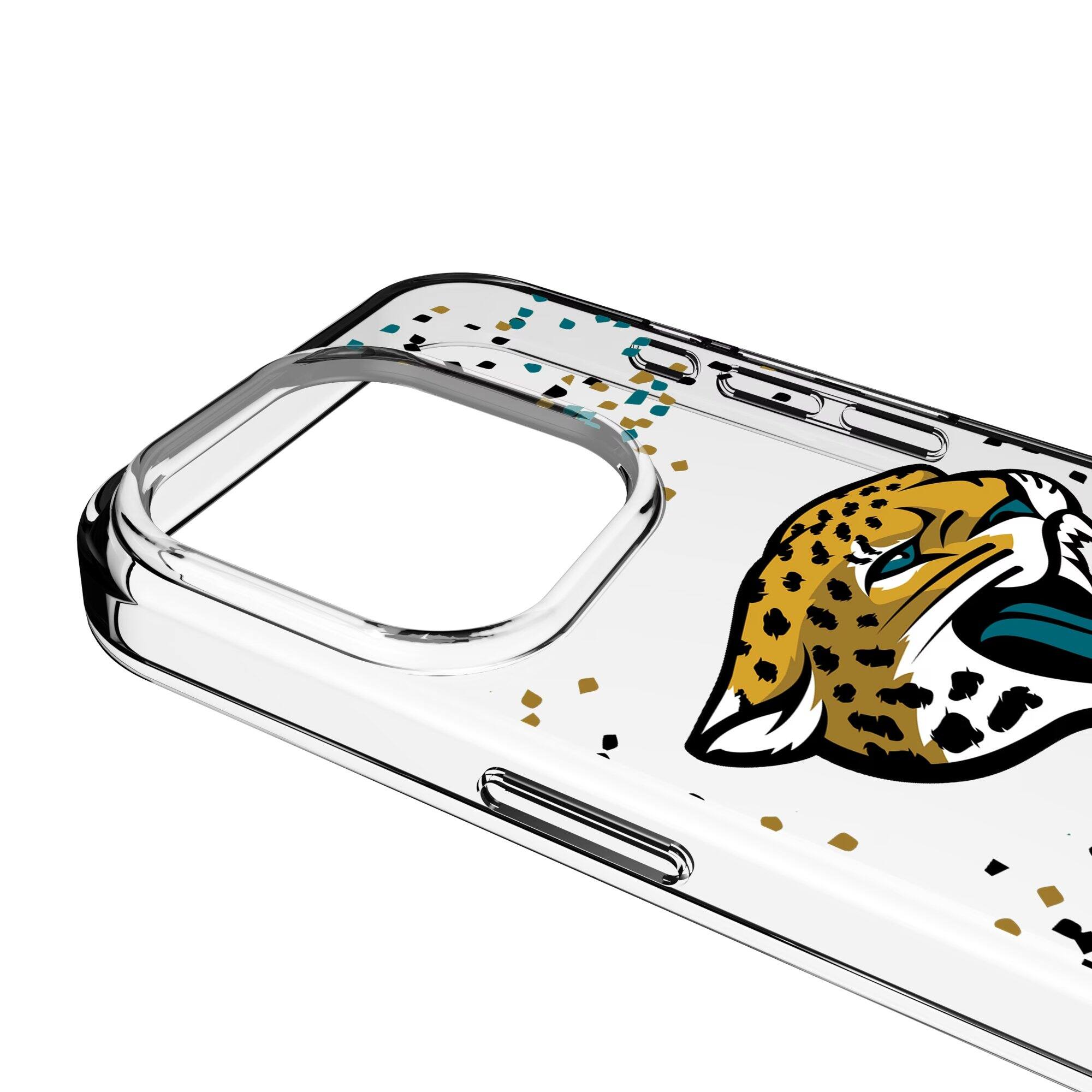 Alt View 2. Keyscaper - iPhone Clear Case with Confetti Design - 15 - Multicolor.