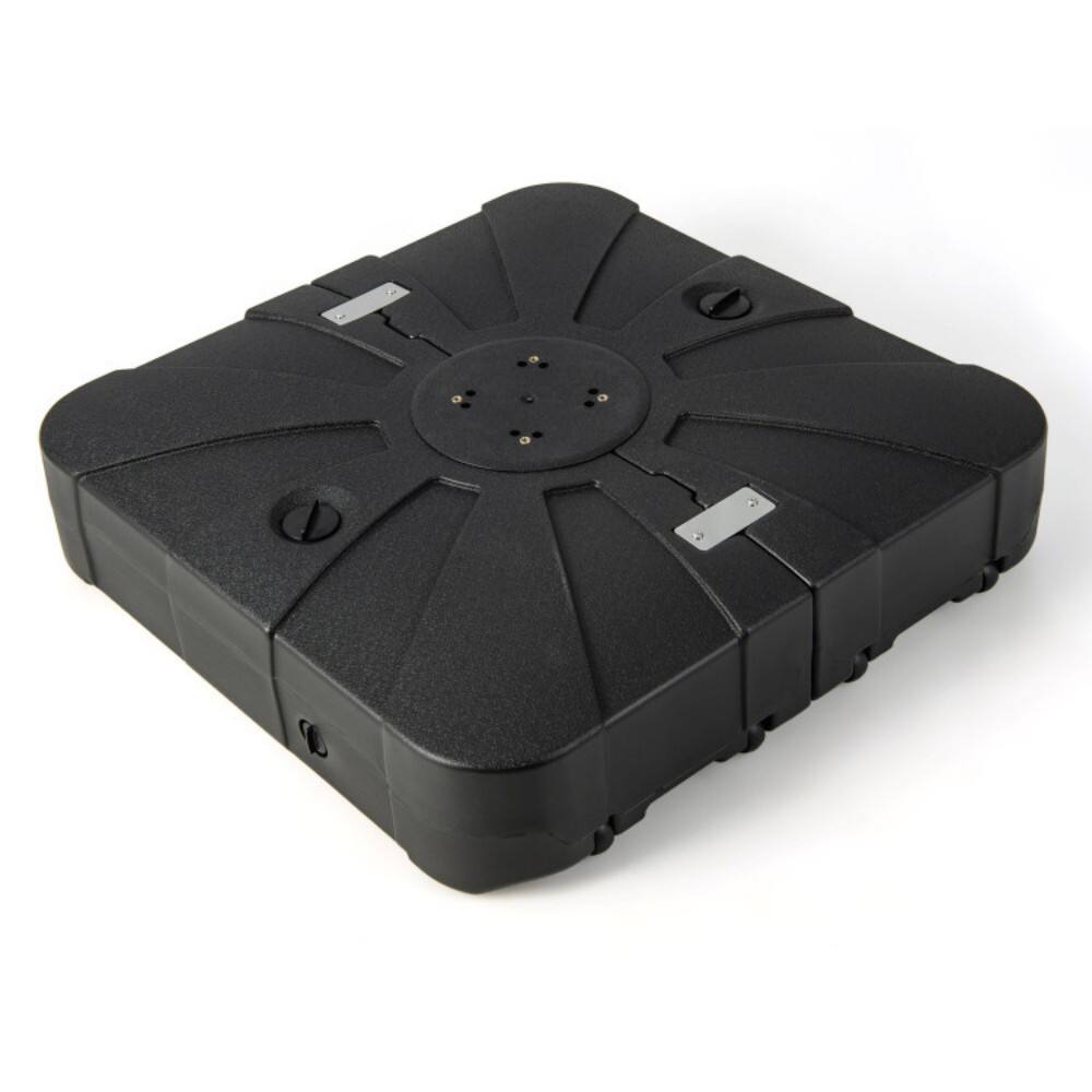 Alt View 5. Mondawe - 33.5 x 33.5 Inch Fillable Cantilever Umbrella Base with Wheels - Black.