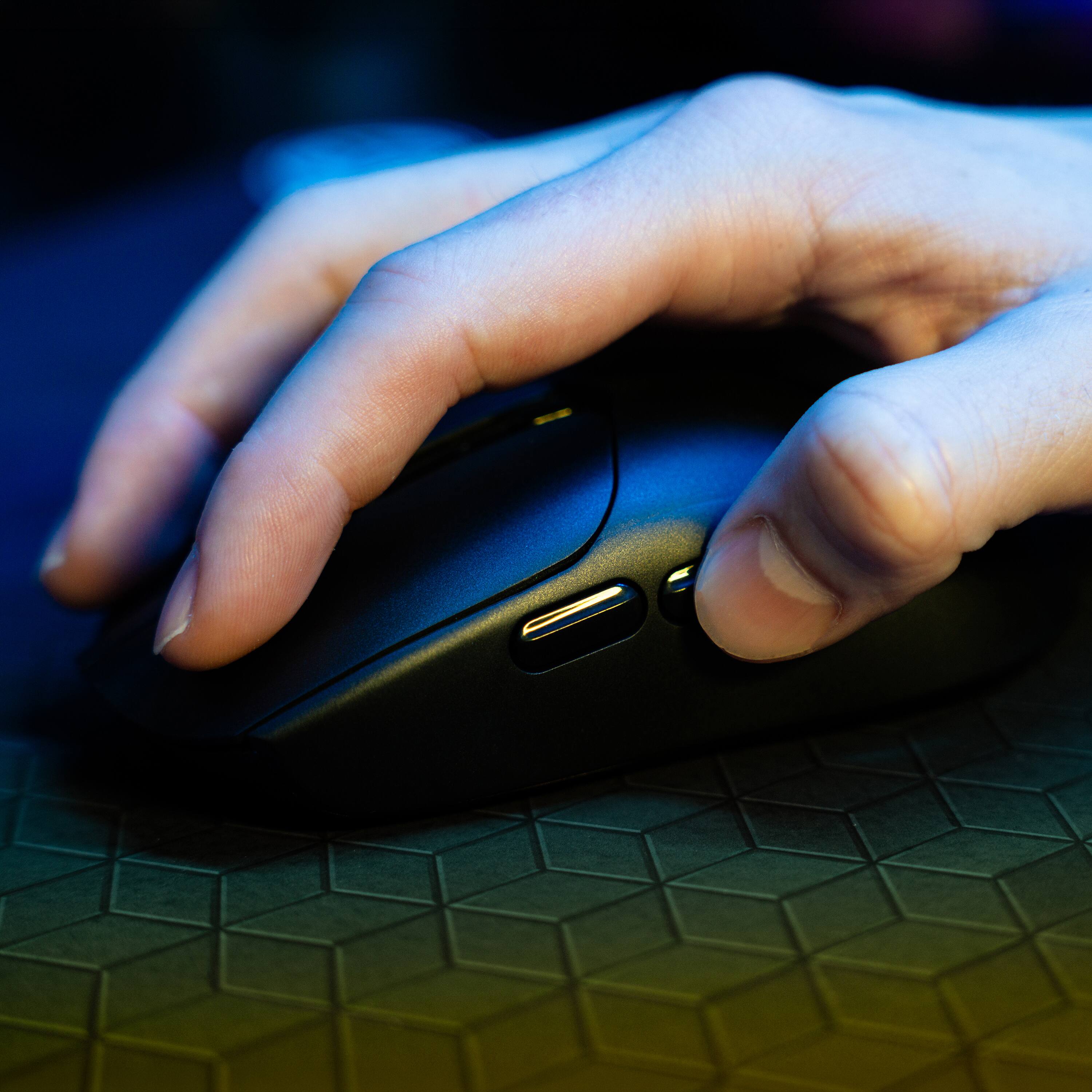 Alt View 3. JLab - Nightfall Wireless Gaming Mouse - Black.