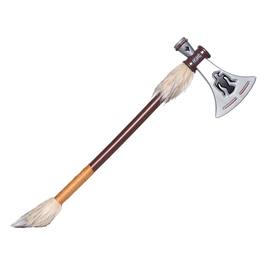 Underwraps - Tomahawk with Fur 11 Inch Foam Adult Costume Accessory - Brown