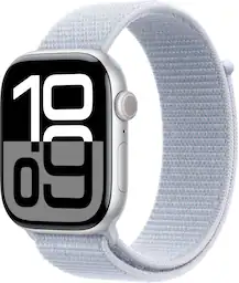 Silver - Aluminum - Sport Loop - Blue Cloud